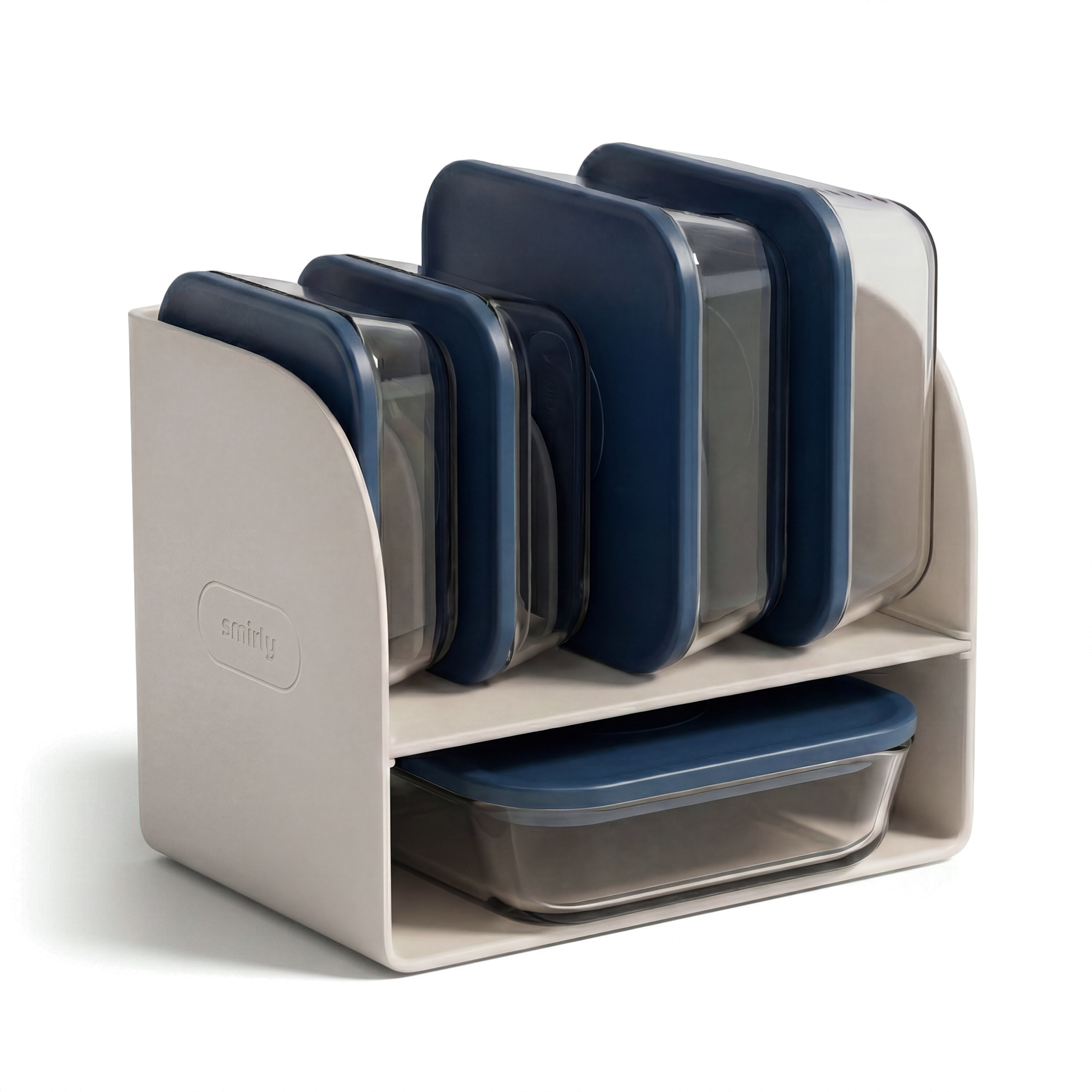 Glass Food Container - Blue