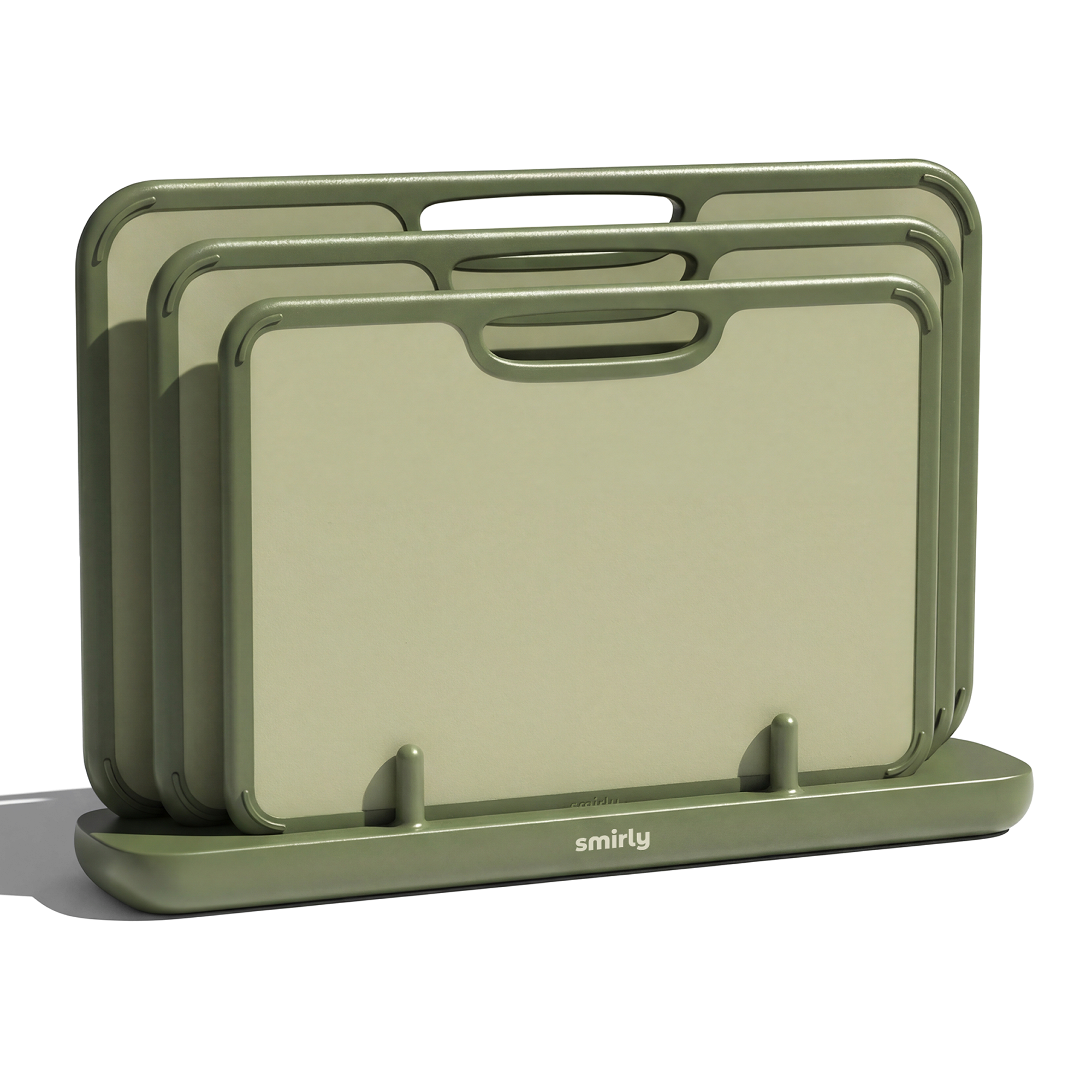 Plastic Cutting Board Set - Green