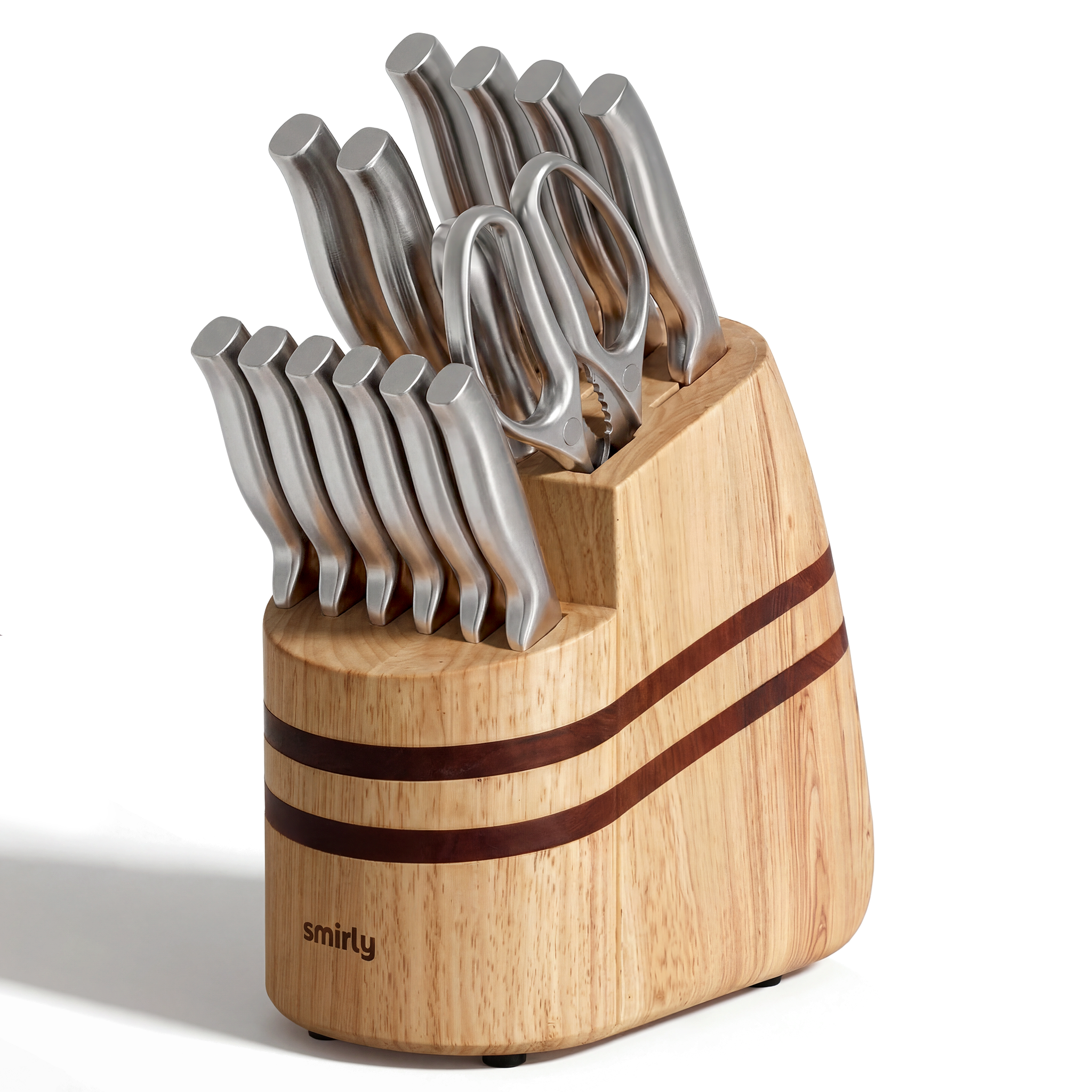 Pine Wood Knife Set