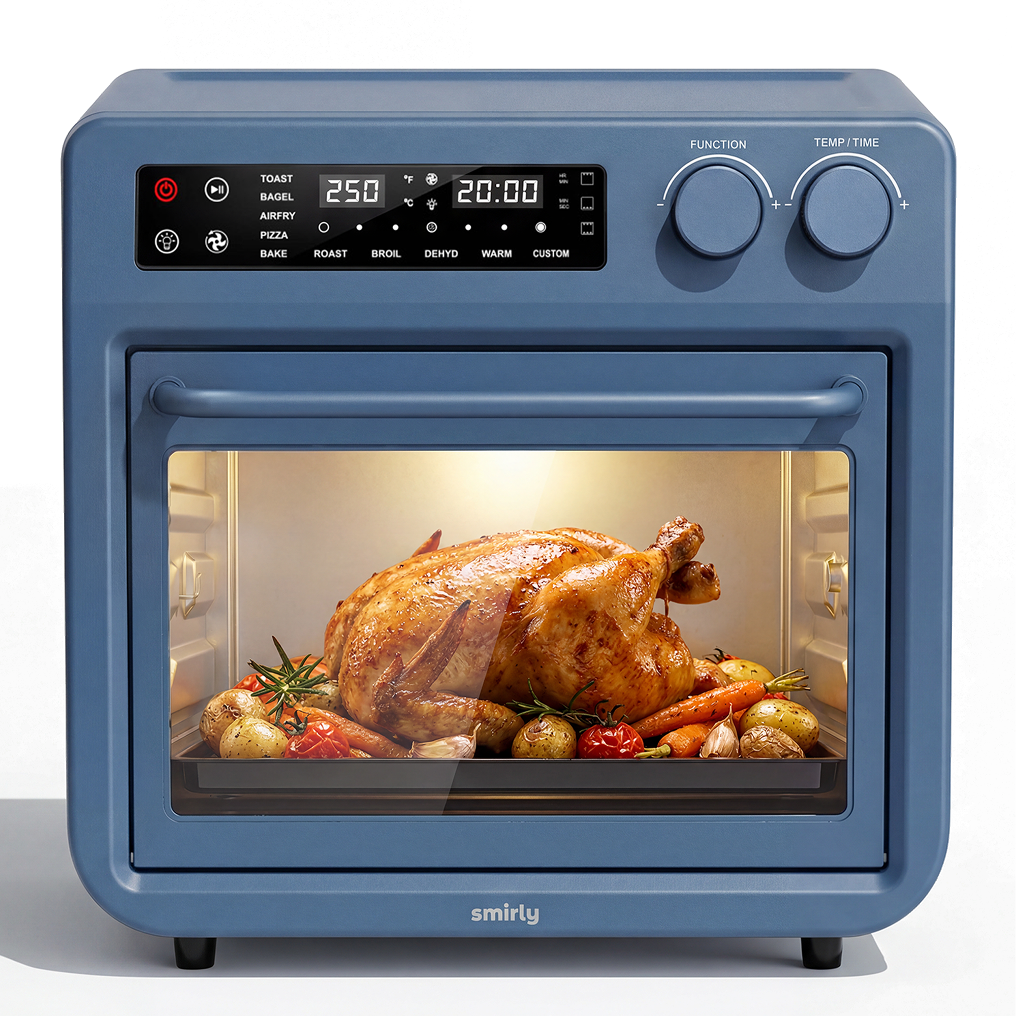 Touch Screen Air Fry Oven - Blue