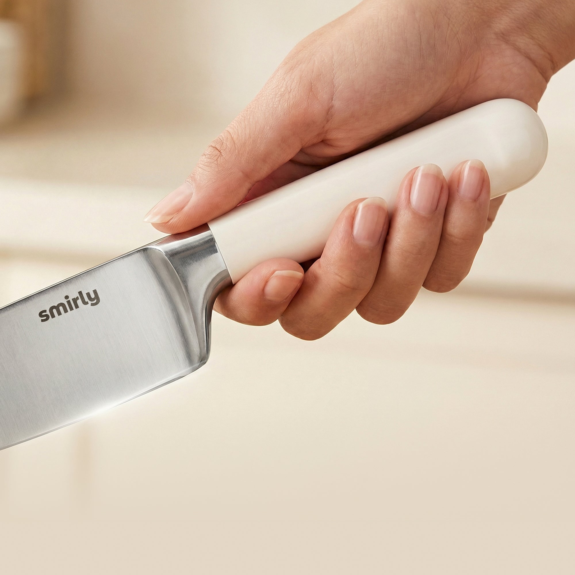 Knife Set Cream White