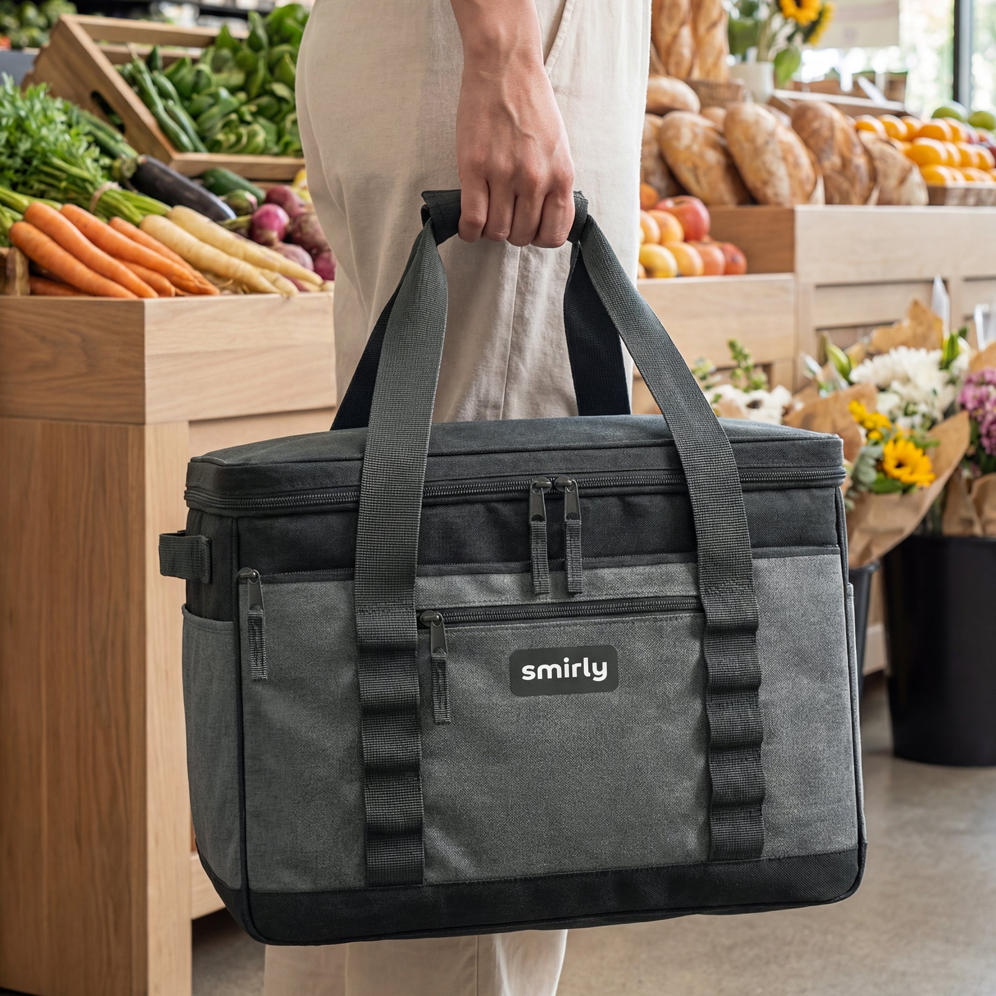 Insulated Grocery Bag - Dark Grey