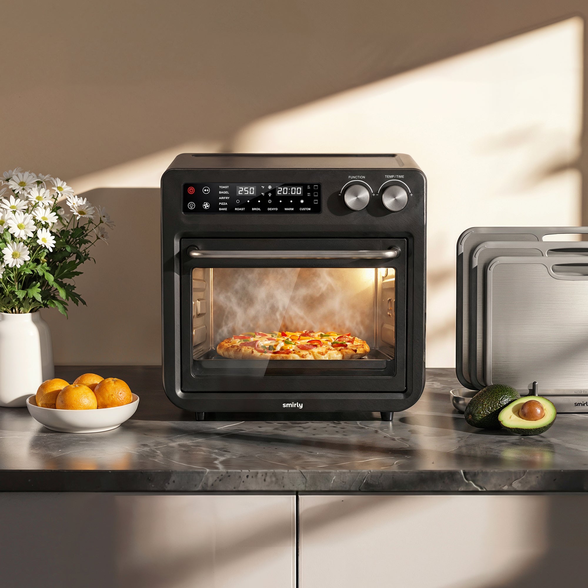 Touch Screen Air Fry Oven - Black