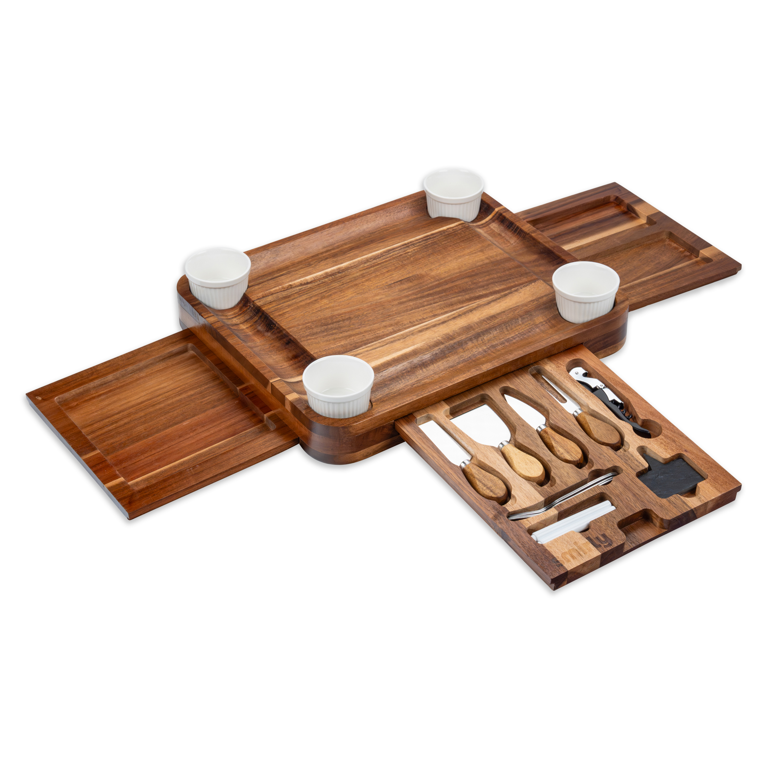 Acacia 3 Drawer Charcuterie Board Set