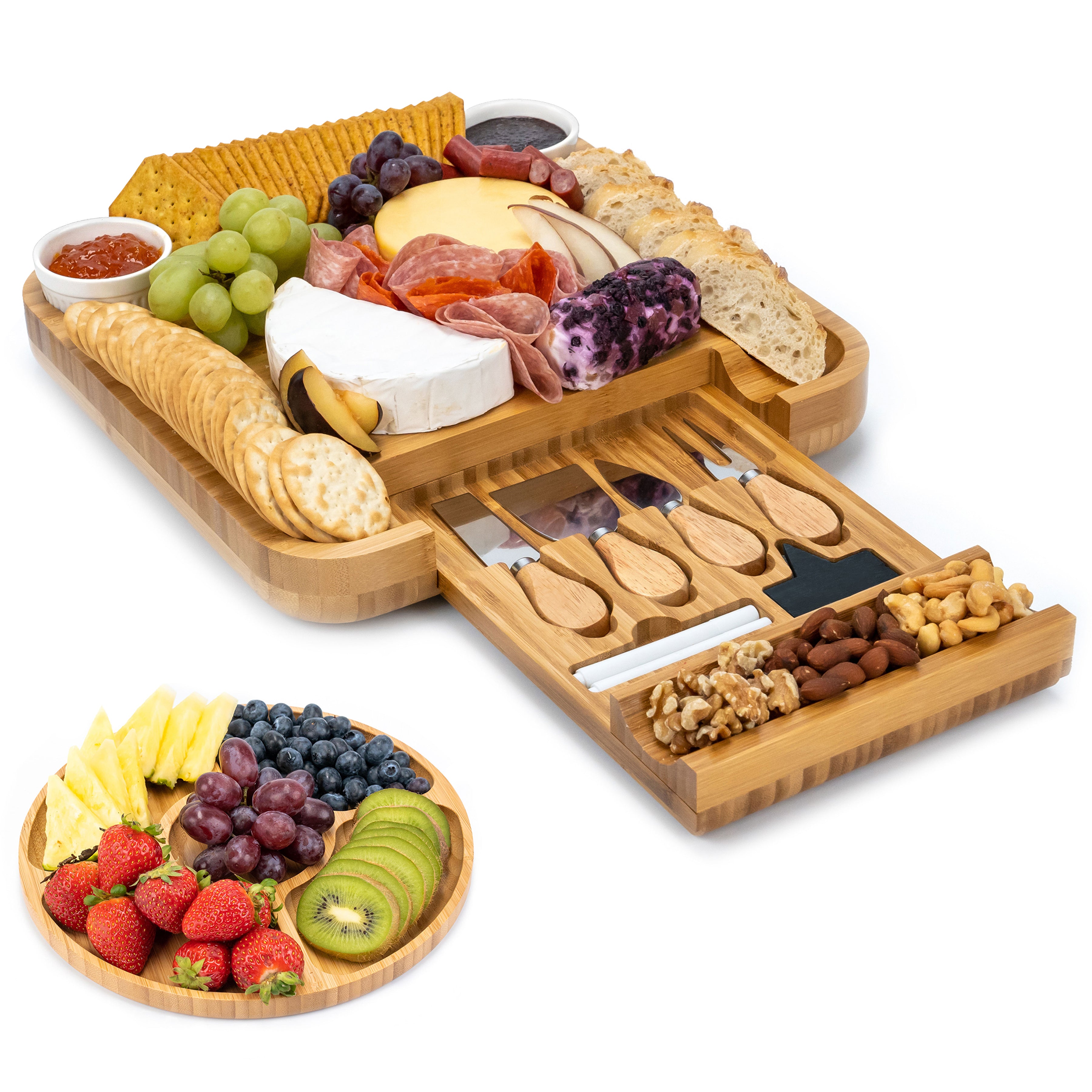 Bamboo Charcuterie Board Set
