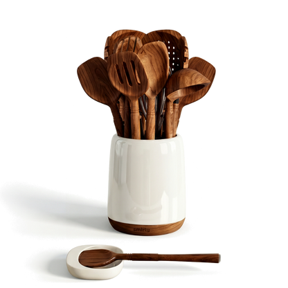 Walnut Cooking Utensil Set