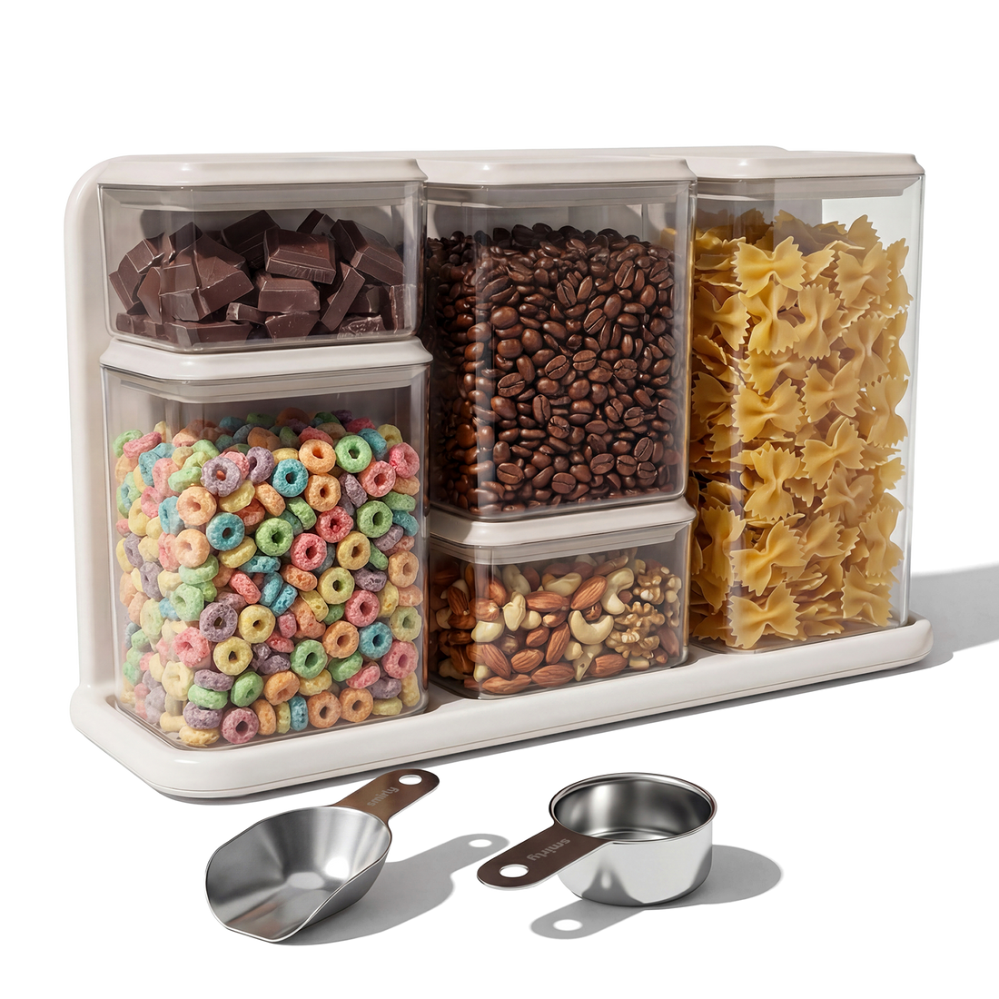 Airtight Food Storage Container - Cream White