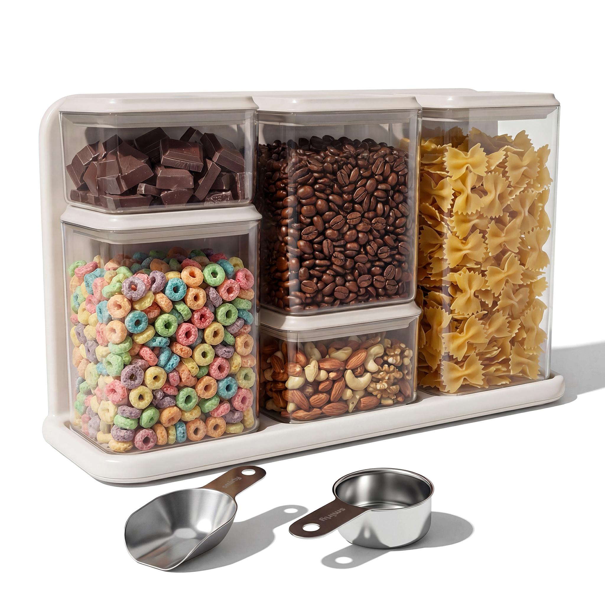 Airtight Food Storage Container - Cream White