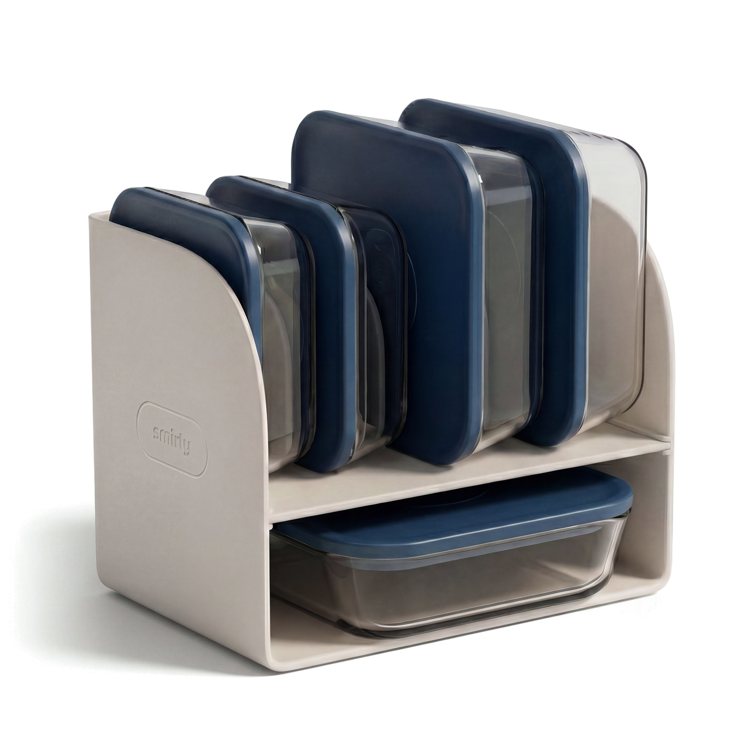 Glass Food Container - Blue