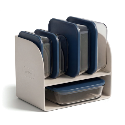 Glass Food Container - Blue