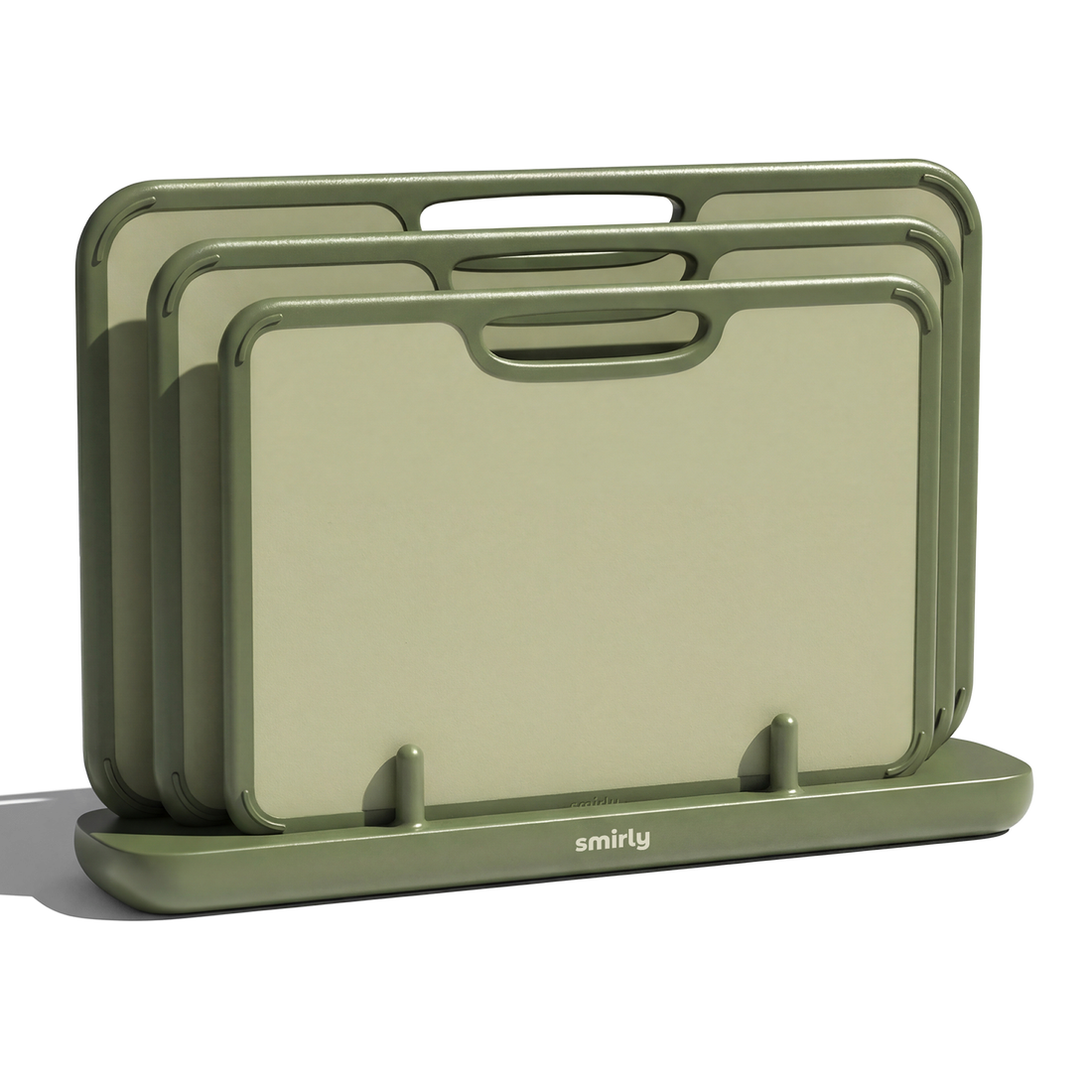 Plastic Cutting Board Set - Green