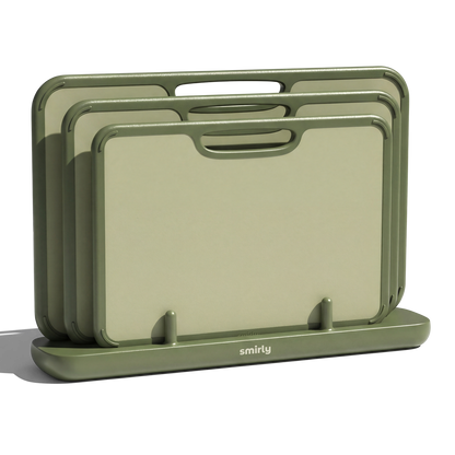 Plastic Cutting Board Set - Green