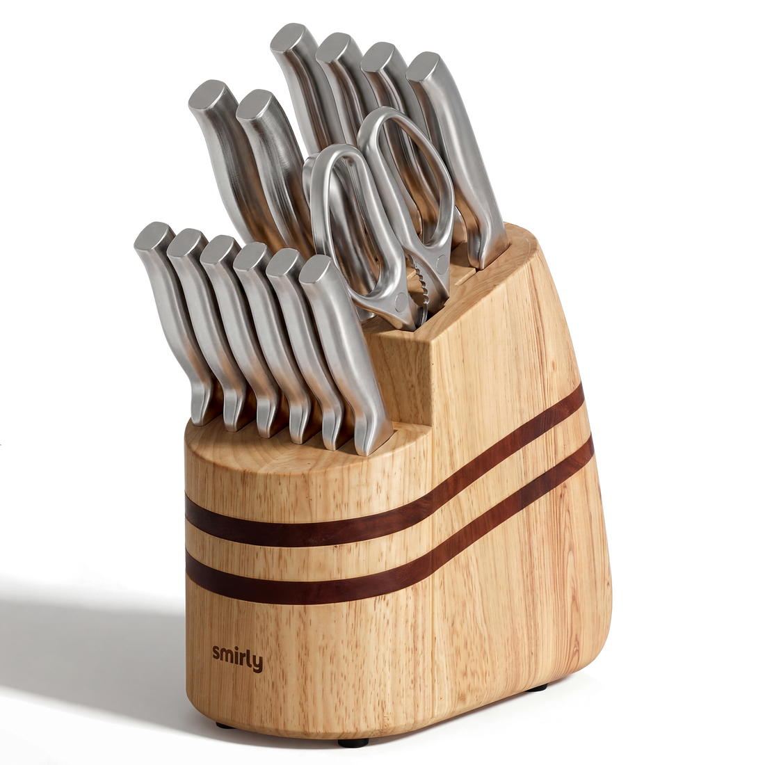 Pine Wood Knife Set