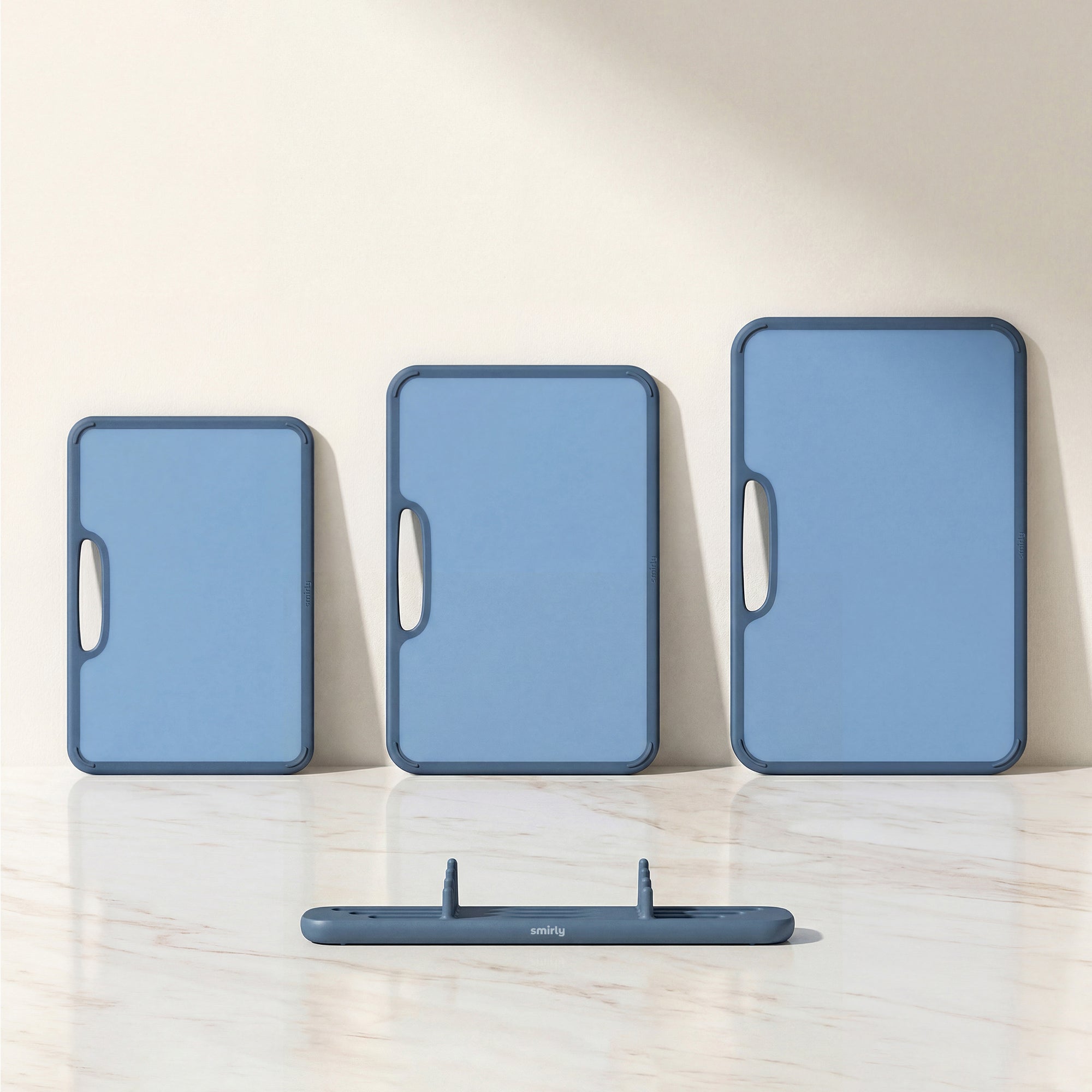 Plastic Cutting Board Set - Blue