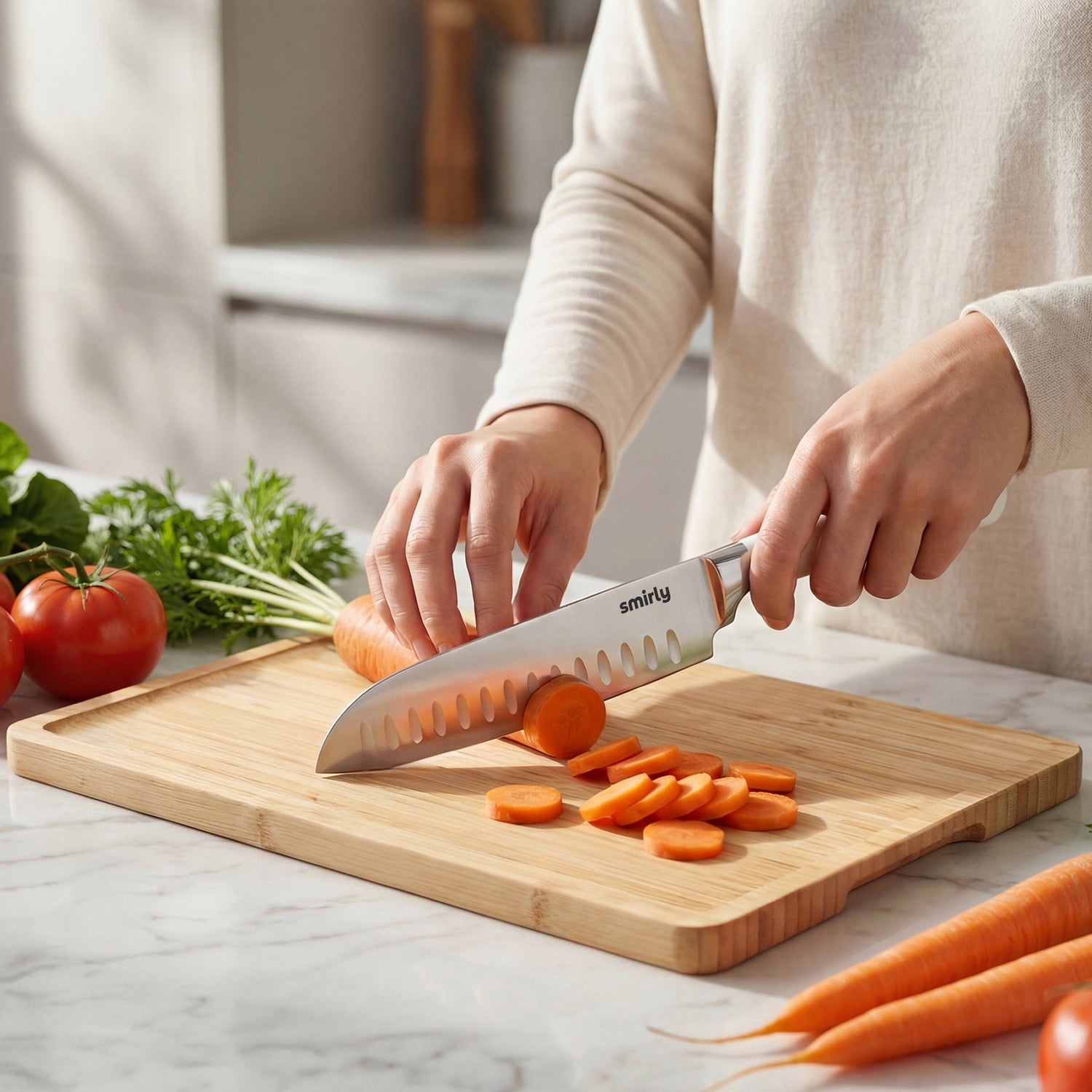 Knife Set Cream White