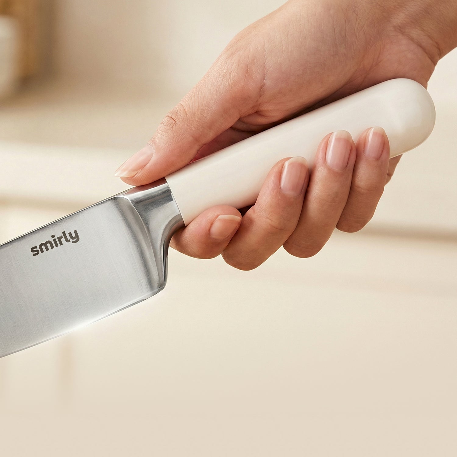 Knife Set Cream White