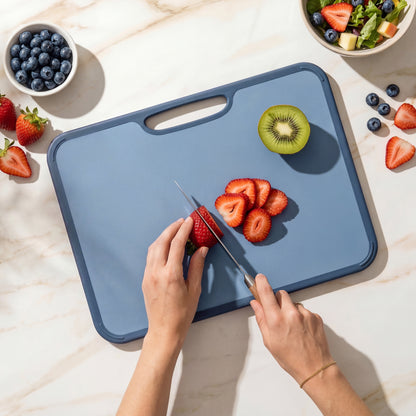 Plastic Cutting Board Set - Blue