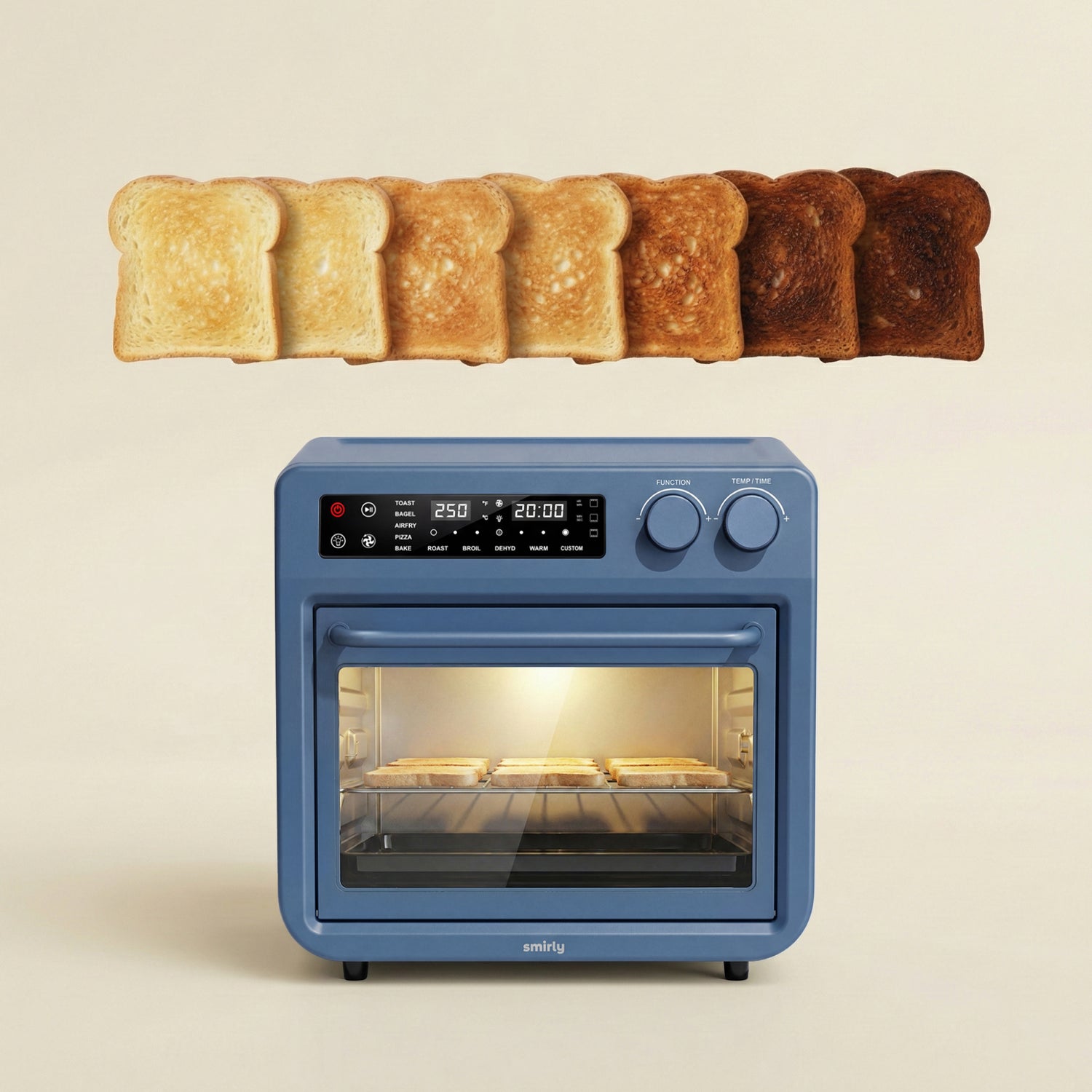 Touch Screen Air Fry Oven - Blue