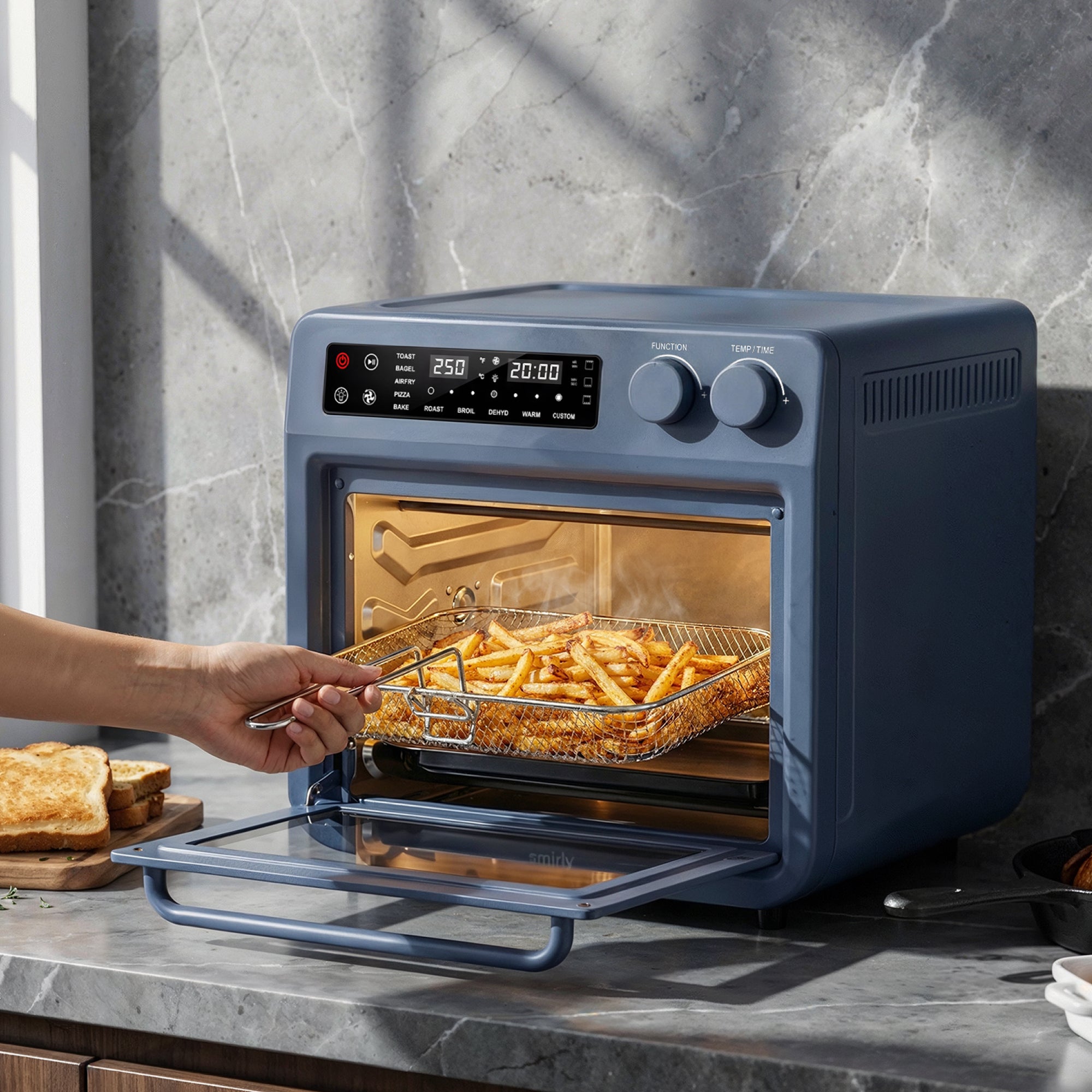 Touch Screen Air Fry Oven - Blue