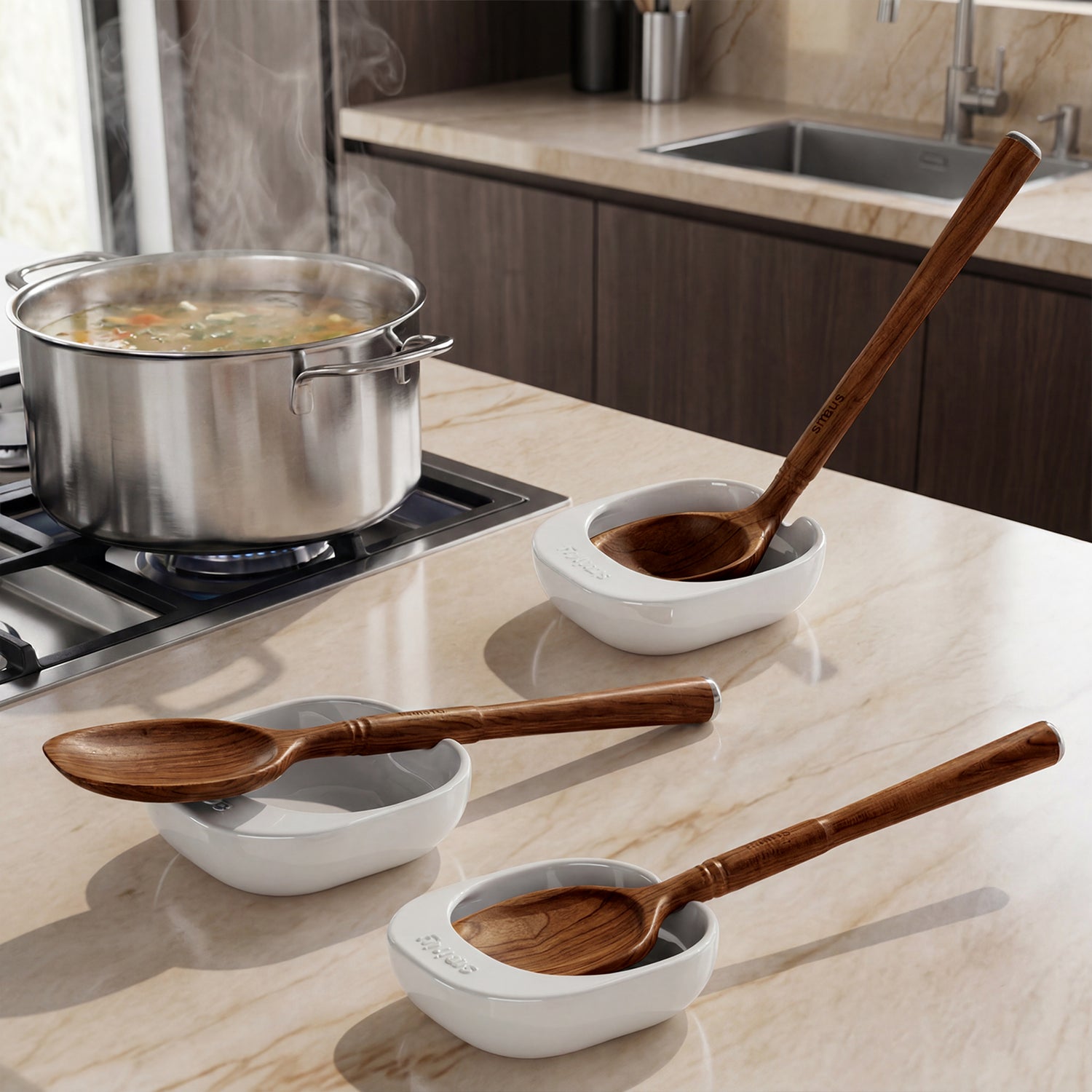 Walnut Cooking Utensil Set