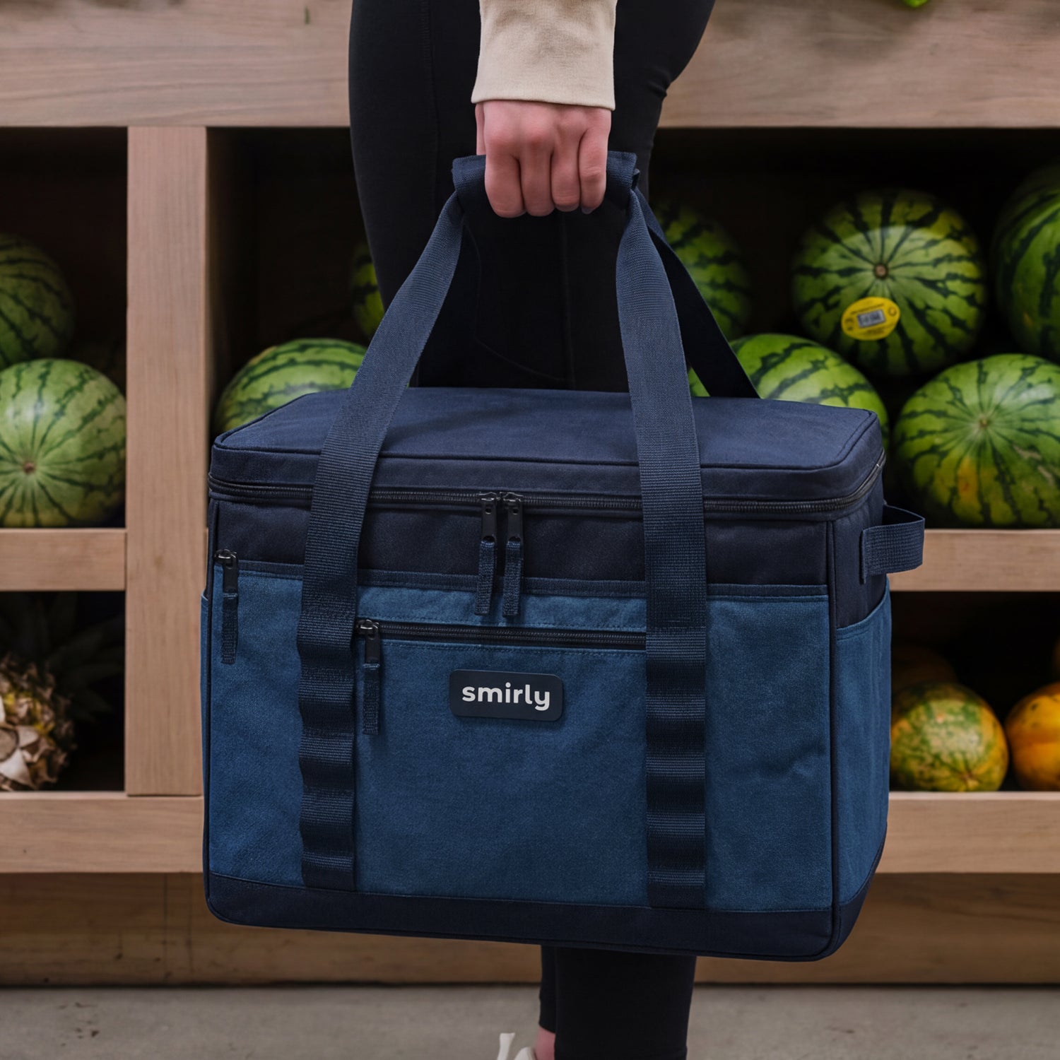 Insulated Grocery Bag - Dark Blue