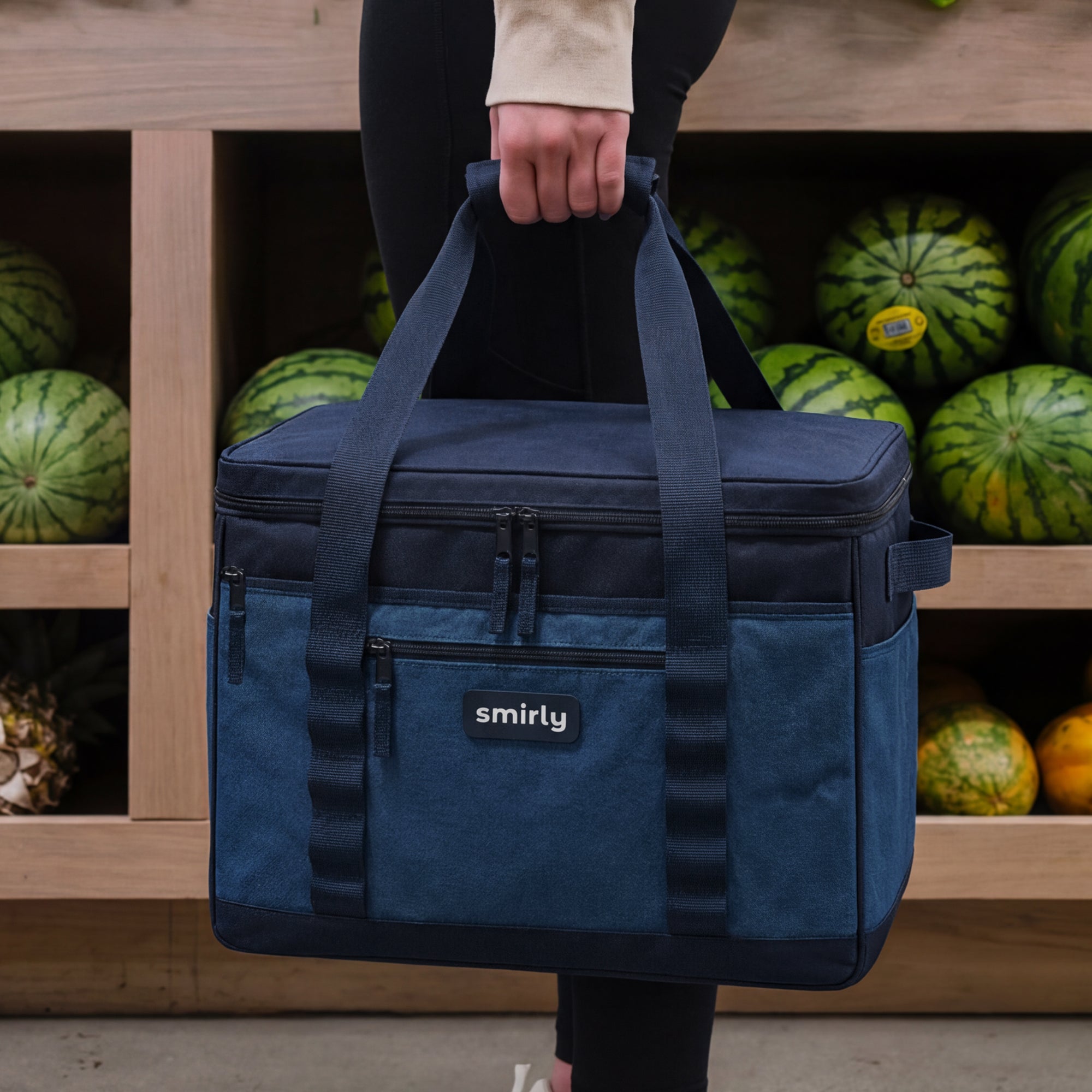 Insulated Grocery Bag - Dark Blue