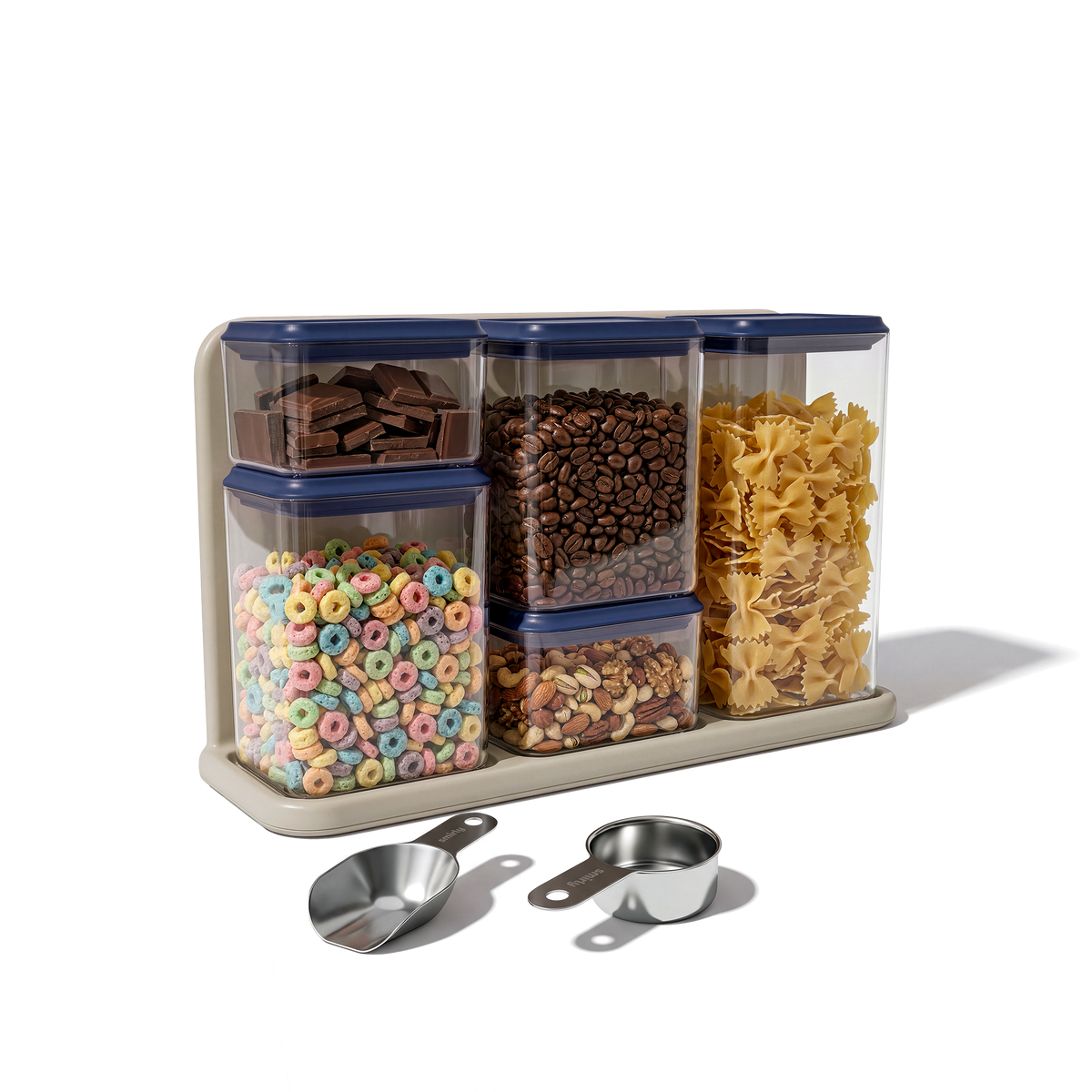 Airtight Pantry Container Set, Set of 8, Blue