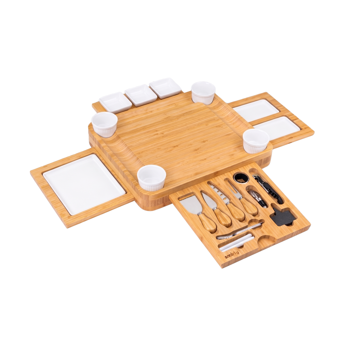 Bamboo 4 Drawer Charcuterie Board Set