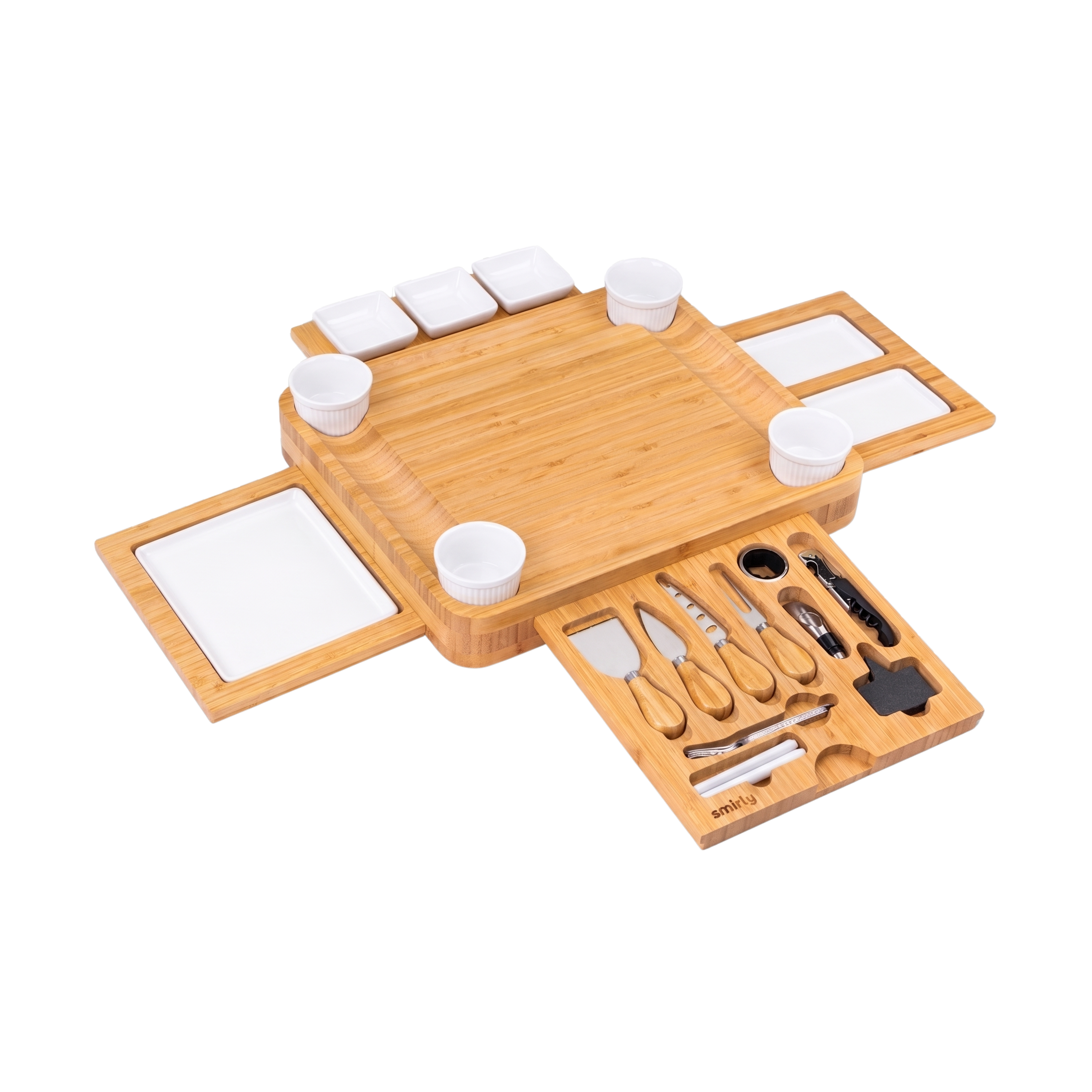 Bamboo 4 Drawer Charcuterie Board Set