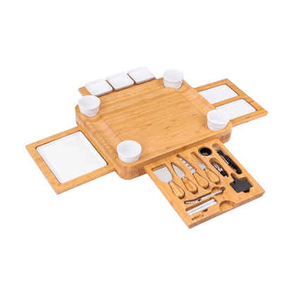 Bamboo 4 Drawer Charcuterie Board Set