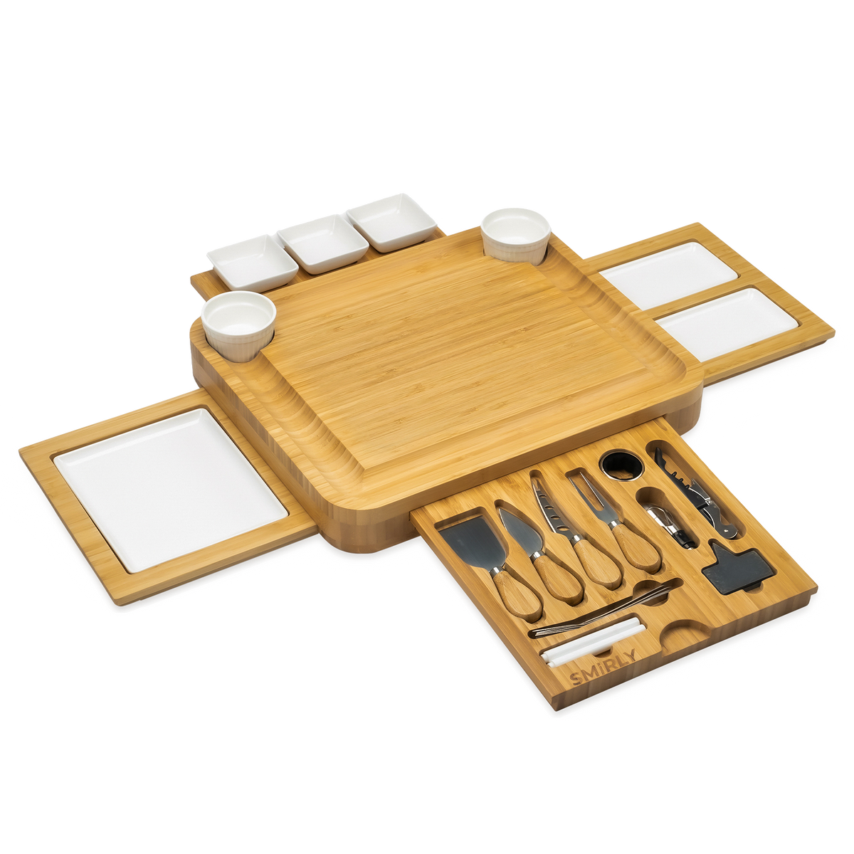 Bamboo 4 Drawer Charcuterie Board Set