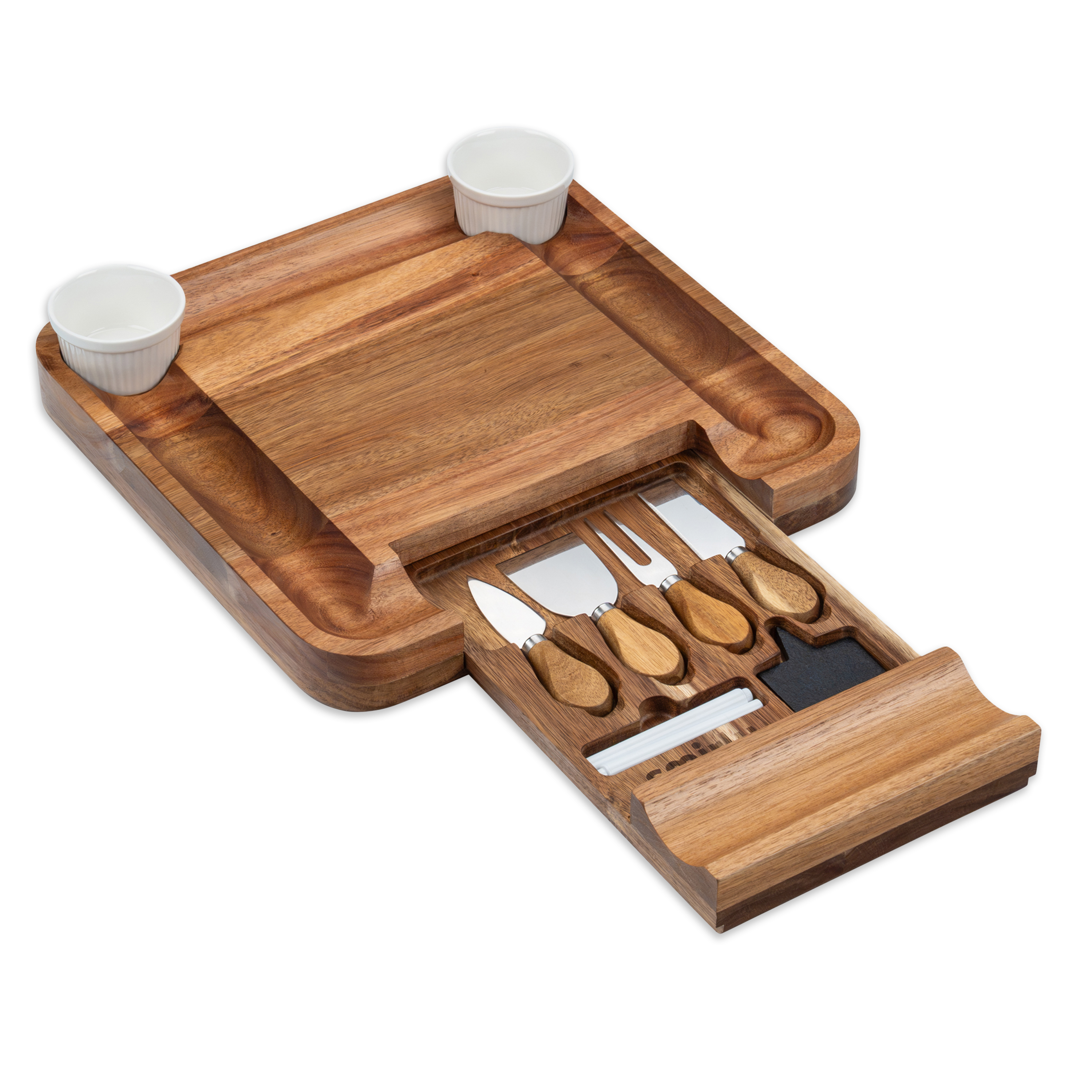 Acacia 1 Drawer Charcuterie Board Set