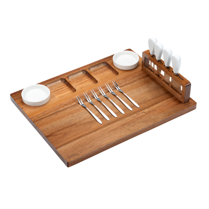 Acacia Flat Charcuterie Board Set