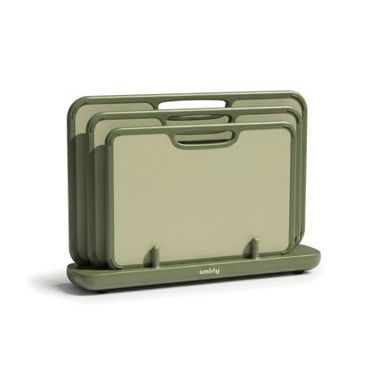 Plastic Cutting Board Set - Green