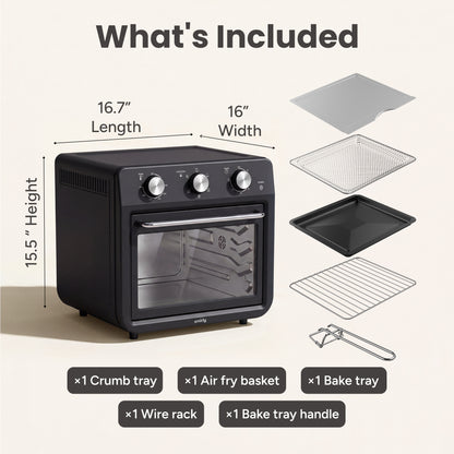 27 QT Air Fryer Oven Black