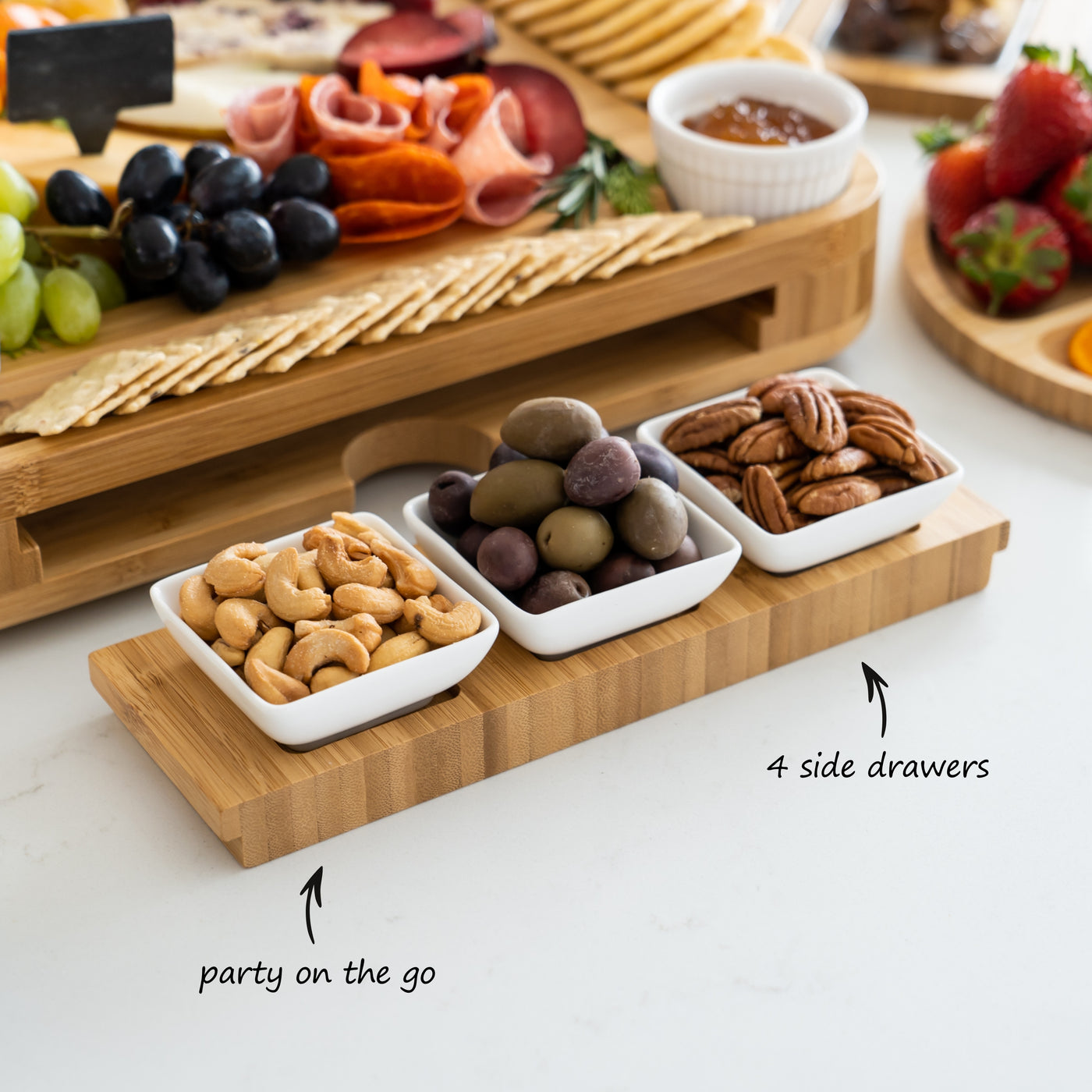  SMIRLY Charcuterie Boards Gift Set: Large Charcuterie