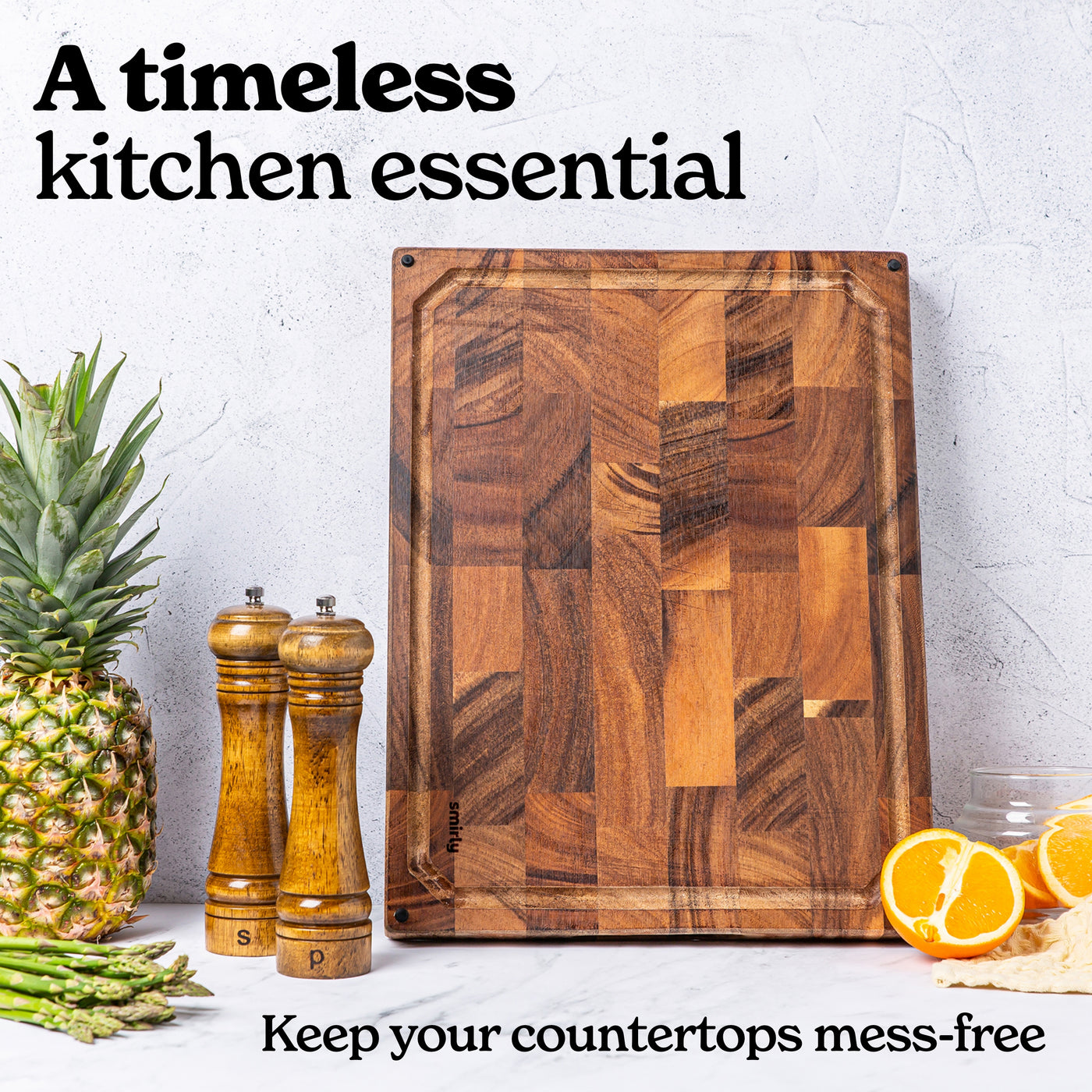 Large Bamboo Cutting Board  Buy a Bamboo Wood Cutting & Serving Board -  Smirly
